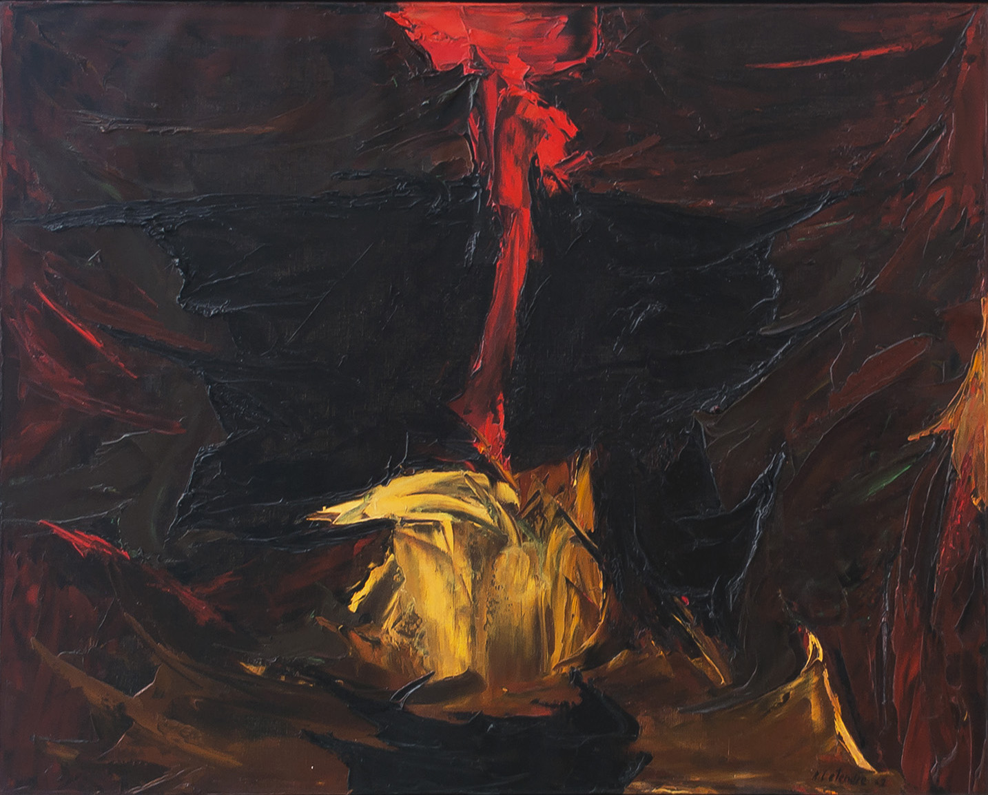 intro-Perspective, 1962, Oil on canvas, 25.5'' x 32''