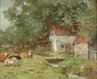A barnyard corner, Oil on canvas, 14½'' x 17½''<span class="sold">sold</span>