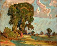 In Thornhill Fields, 1929, Oil on panel, 8¼'' x 10¼''<span class="sold">sold</span>