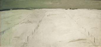 Les champs blancs, 1956, Oil on canvas, 20½'' x 43''<span class="sold">sold</span>