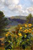 Sunflowers, Oil on panel, 8½'' x 6''<span class="sold">sold</span>