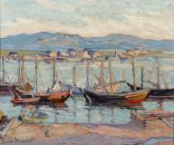 Sunset, Barachois, Gaspé, Oil on canvas, 9'' x 11''<span class="sold">sold</span>