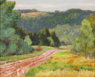 The rolling road, Oil on panel, 11'' x 13½''<span class="sold">sold</span>