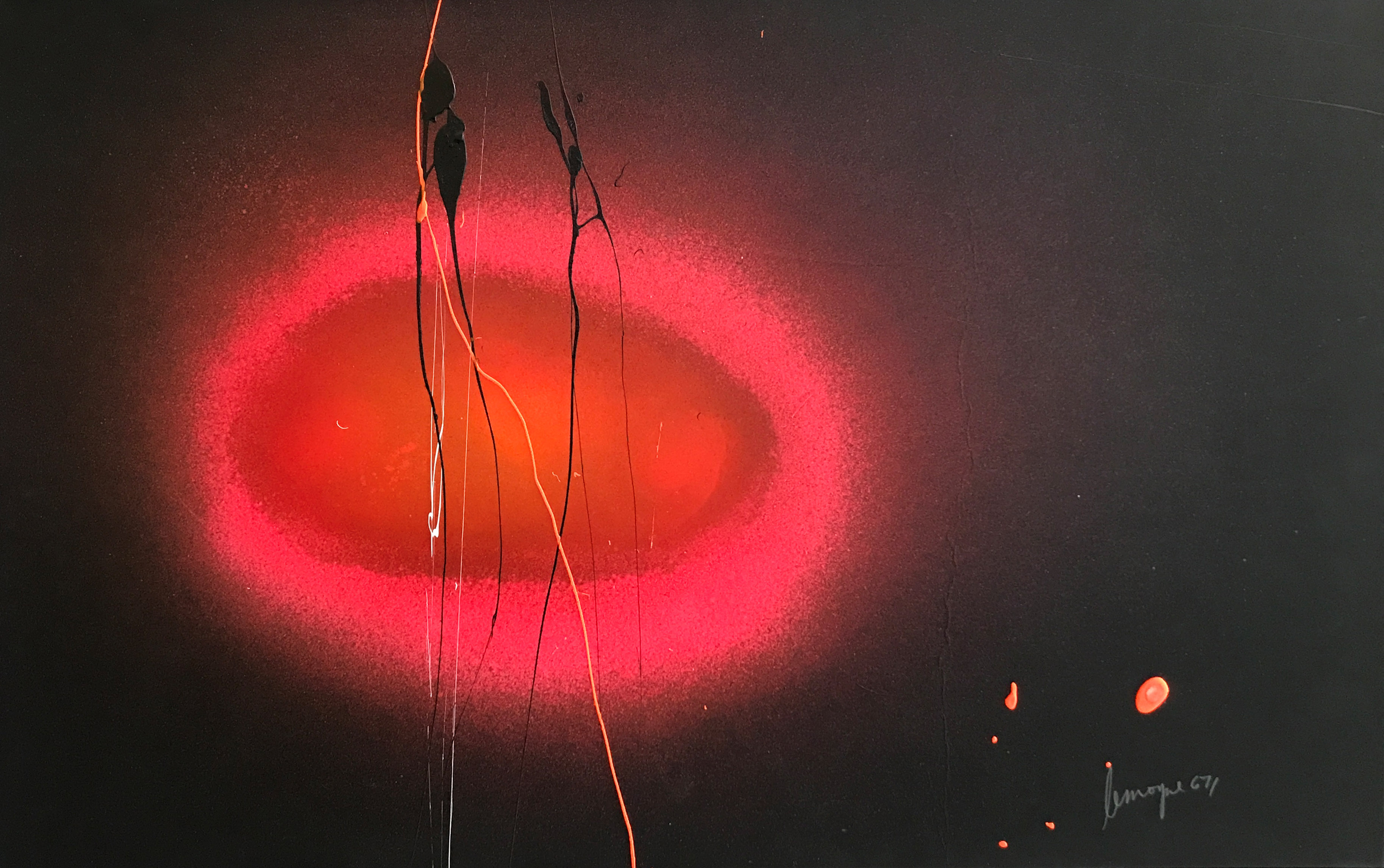 Lemoyne Sans titre 1967 Acrylique sur panneau 14 x 21