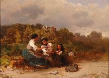 Along the road, 1857, Oil on panel, 8'' x 11½''<span class="sold">sold</span>
