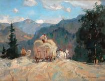 August day, Val-Morin County, Huile sur toile, 12'' x 16''<span class="sold">vendu</span>