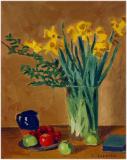 Daffodils, Huile sur panneau, 20'' x 16''<span class="sold">vendu</span>