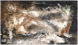 Hiver, 1948, Oil on panel, 3½'' x 6''<span class="sold">sold</span>