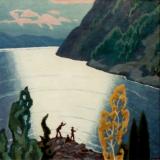 Saguenay River, Oil on canvas, 18'' x 18''<span class="sold">sold</span>