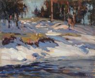 Late Winter, Oil on board, 8½'' x 10½''<span class="sold">sold</span>