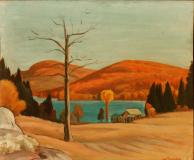 Autumn, Lac Ouimet, Oil on canvas, 15'' x 18''<span class="sold">sold</span>