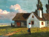 Old Quebec farm near Beaupré, Oil on board, 9'' x 12½''<span class="sold">sold</span>