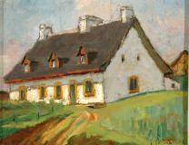 Old Quebec farm near Beaupré, Oil on board, 5½'' x 7''<span class="sold">sold</span>