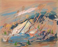 Camp de trappeur, Crayons on paper, 8¼'' x 10''<span class="sold">sold</span>
