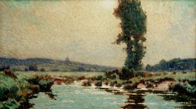 Matinée d'été, Arthabaska, 1903, Oil on canvas, 18'' x 30''<span class="sold">sold</span>