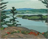 The Saguenay near Chicoutimi, 1956, Oil on panel, 8½'' x 10½''<span class="sold">sold</span>