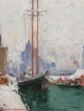 Toronto harbour, Oil on panel, 10½'' x 8½''<span class="sold">sold</span>
