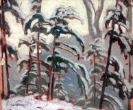 Trees in winter, 1930, Huile sur panneau, 9¼'' x 11¼''<span class="sold">vendu</span>